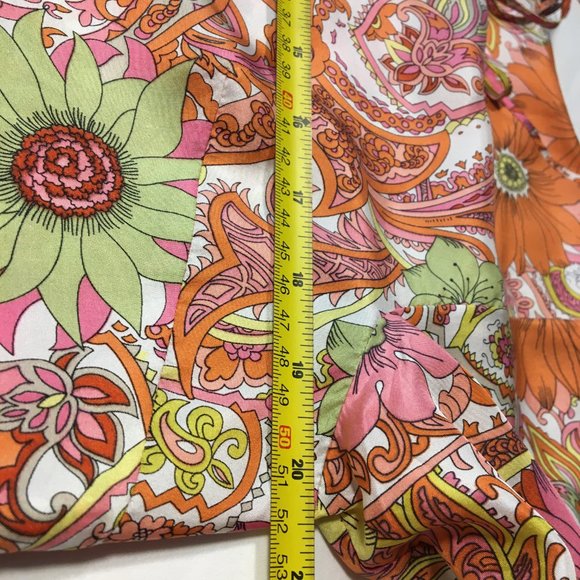 Talbot's Floral Silk Blouse M - Picture 4 of 7